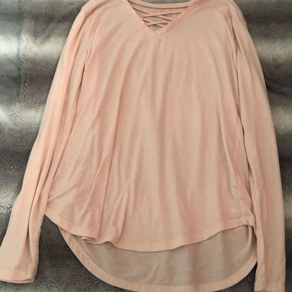 Light pink long sleeve shirt